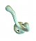 Antique Green Enameled Wall Mounted Robe or Towel Hook - Circa 1925