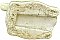 Antique Yellow Ceramic Art Deco Surface Mount Robe or Towel Hook - Circa 1930