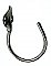 Antique Chrome Large Bath Hook
