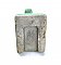 Antique Surface Mount Green Porcelain Art Deco Towel or Robe Hook - American Standard Ming Green