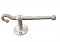 Antique Wall Mounted Enamel Towel Bar and Shaving Strop Hook