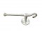 Antique Wall Mounted Enamel Towel Bar and Shaving Strop Hook