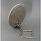 Art Brass Co. Nickel Plated Beveled Shaving Mirror