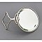 Art Brass Co. Nickel Plated Beveled Shaving Mirror