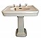 Antique Douglas Vitreous China Pedestal Bathroom Sink