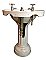 Antique Vitreous China Pedestal Bathroom Sink