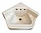 Antique "Standard" Corner Mount Vitreous China Wall-Hung Bathroom Sink