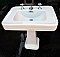 Antique Crane Pedestal Sink