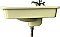 Antique Crane "Elayne" Vitreous China Bathroom Sink in Citrus Yellow - Circa 1954