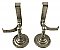 Antique "Manning Bowman" Nickel Shelf Bracket Pair