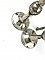 Antique "Good MFG Co NY" Nickel Shelf Bracket Pair