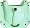 Antique Vitreous China Eljer "Martha Washington" Wall Hung Lavatory Sink in Pastel Green - Circa 1950