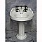 Antique Round American Standard Vitreous China Pedestal Sink