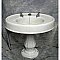 Antique Oval Cast Iron Pedestal Sink