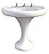 Antique American Standard "Narova" Cast Iron Pedestal Sink - Circa 1911