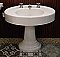 Antique Cast Iron Pedestal Sink