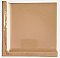 Antique USQTCO Romany Tile Co. 6" Porcelain Shoulder Cove Base Inside Corner Right Facing - Tawny Beige