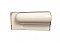 Antique A.E. Tile Co (American Encaustic) White Glaze P-Cap Corner Trim Tile - Right End Stop Piece
