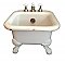 Antique Wolff Vitreous China Clawfoot Bathroom Sitz or Foot Bath