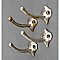 Antique Nickel Towel Hooks - Set of Four - "San-O-La"