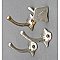 Antique Nickel Towel Hooks - Set of Four - "San-O-La"