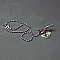 Antique Chrome Hook with Chain
