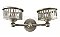 Antique Landers, Frary & Clark "Universal" Nickel Plated Wall-Mounted Double Bathroom Cup Holder