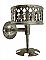 Antique Nickel Plated Wall Mounted Cup and Toothbrush Holder - Circa 1890