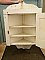 Antique Painted Pine Corner Medicine Cabinet