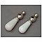 Antique Nickel Lever Handle - Pair