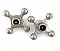 Antique Porcelain and Nickel Plated Faucet Handle Pair - Hot & Cold
