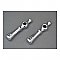 Antique âScrew Downâ Chrome Lever Handles
