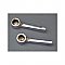 Antique Chrome Hot and Cold Lever Handles