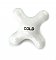 Antique Porcelain "Cold" Faucet Cross Handle