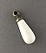 Antique Unmarked Porcelain and Brass Faucet Lever Handle