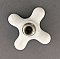 Antique Porcelain "Cold" Faucet Cross Handle