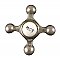Antique Nickel and Porcelain Hot Faucet Cross Handle