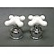 Pair of Porcelain Cross Handles