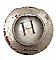 Antique Porcelain and Brass "Hot" Faucet Index Button - Circa 1900