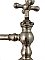 Antique P.B. & P. Mfg Co. Nickel Plated Lavatory Sink Deck Mounted Water Tap