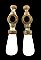 Antique Porcelain Faucet Lever Handle Set of Two - Hot & Cold - 16 Spline