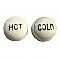 Antique Porcelain  Faucet Index Button Pair - Circa 1920