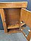 Antique Solid Oak Recessed Medicine Cabinet with Inlay