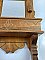 Antique Eastlake Style Walnut Wall Mounted Shaving Mirror and Cabinet - Circa 1880