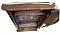Antique Large Fir Recessed Medicine or Wall Cabinet