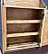 Antique Oak Wall Mounted Medicine Cabinet With Towel Bar - Circa 1900