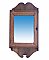 Antique Walnut with Oak Door Surface Mount Medicine Cabinet