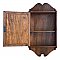 Antique Walnut with Oak Door Surface Mount Medicine Cabinet