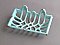 Blue Enameled Soap Dish