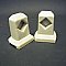 Antique Pair of Surface Mounted Towel Bar Ends